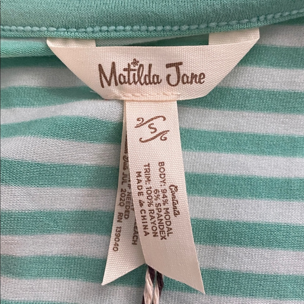 Matilda Jane NWT size small striped and dotted top - Picture 7 of 8